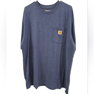 CARHARTT ORIGINAL FIT BUNDLE OF 2 T-SHIRTS. BLUE AND OLIVE GREEN. SIZE X-LARGE.